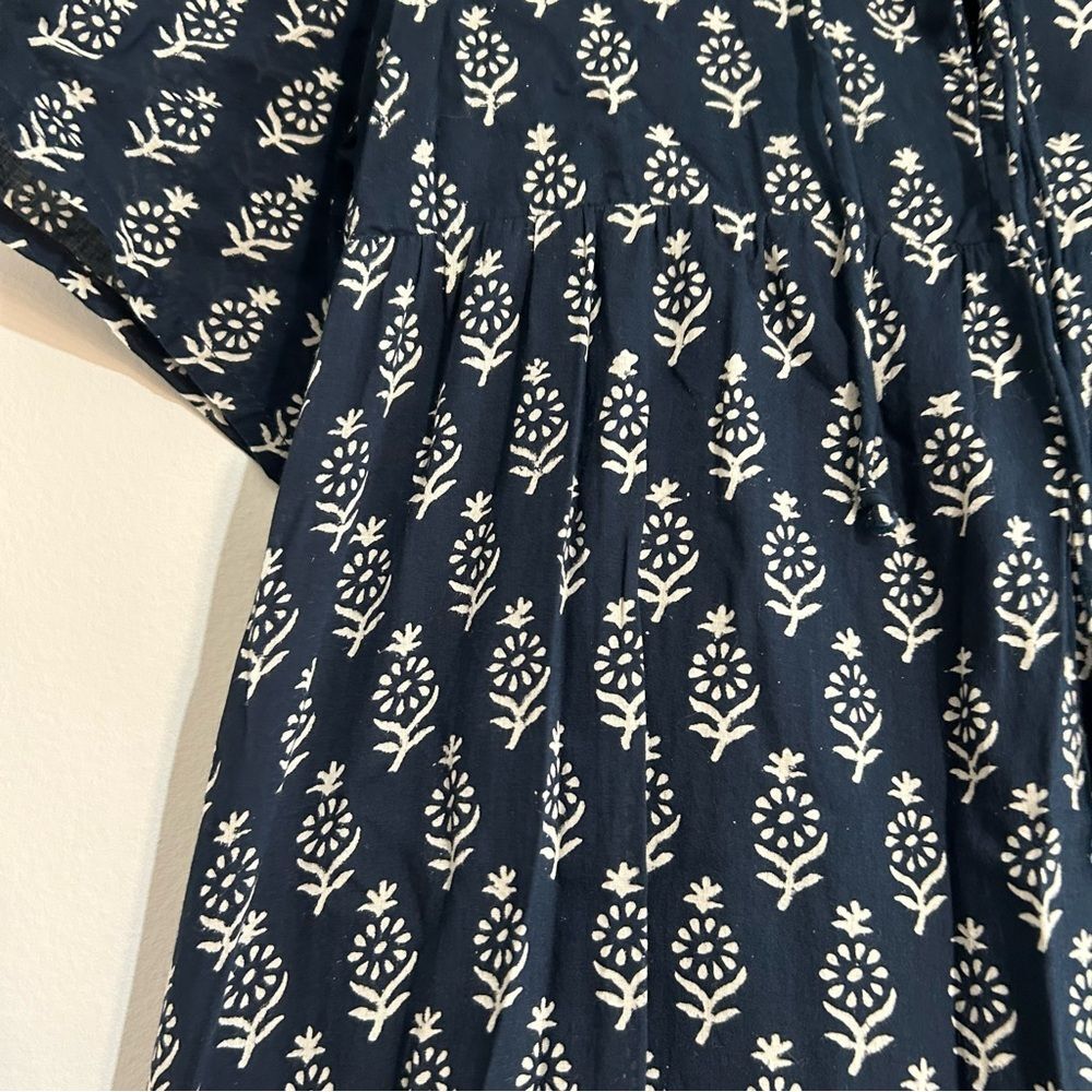 Emerson Fry India Collection Isla Dress 2 Marguerite Blue Organic Size XS/Small - Picture 4 of 14